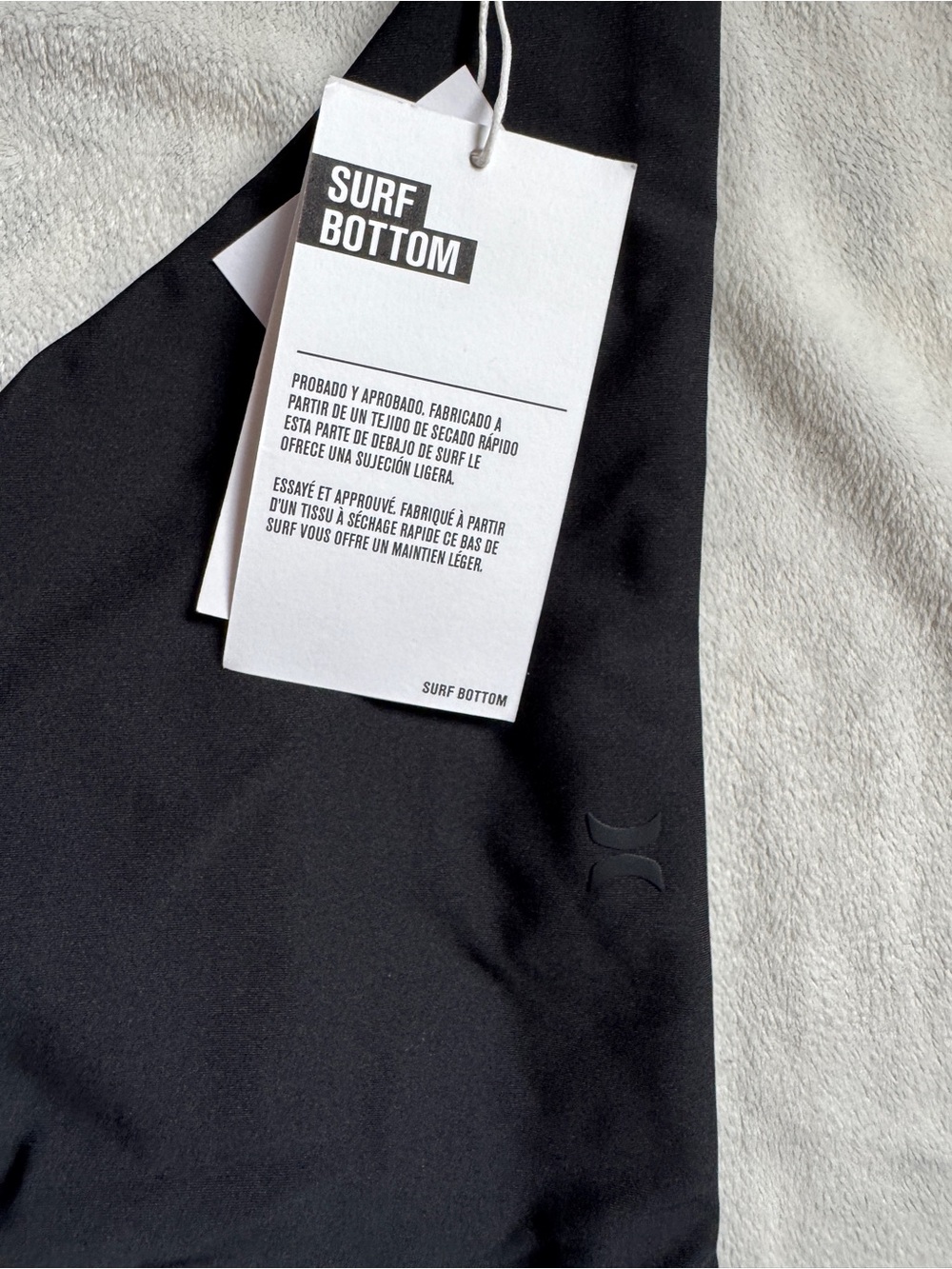 Surf Bottom Swimwear Bottom in Black